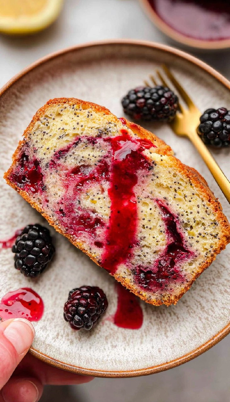 Blackberry Lemon Poppy Seed Loaf 7 Blackberry Lemon Poppy Seed Loaf