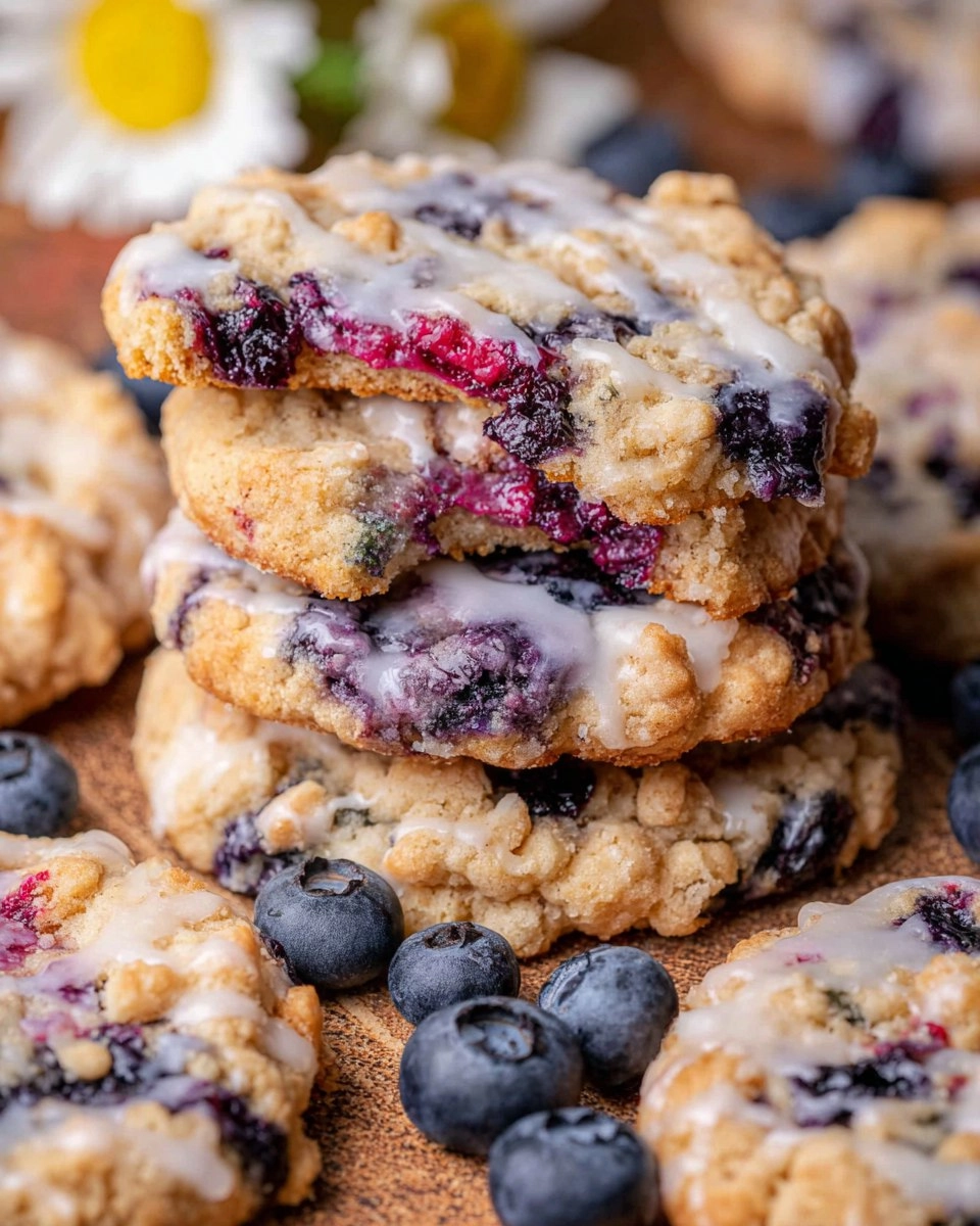 Blueberry Coffee Cake Cookies