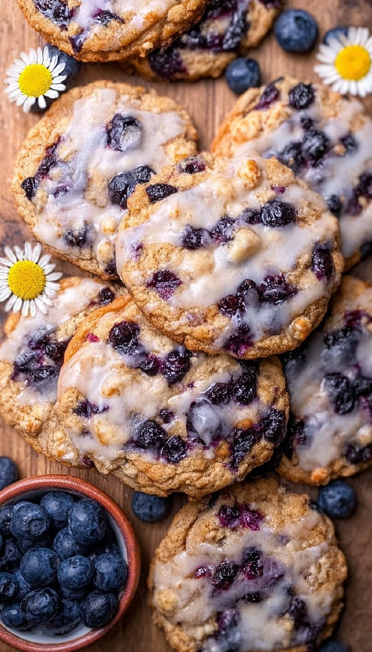 Blueberry Coffee Cake Cookies