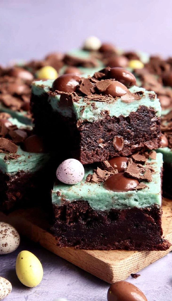 Brownies With Cadbury Eggs