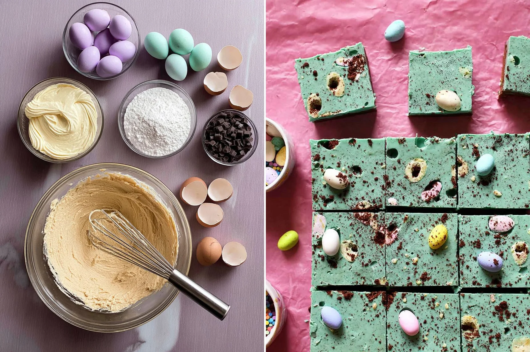 Brownies With Cadbury Eggs