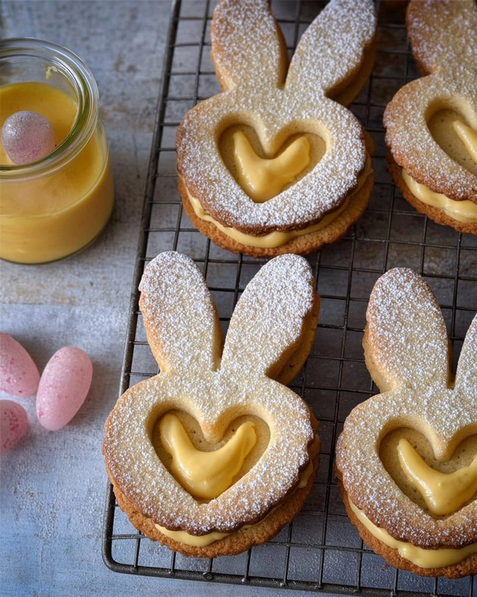 Easter Bunny Sandwich Biscuits