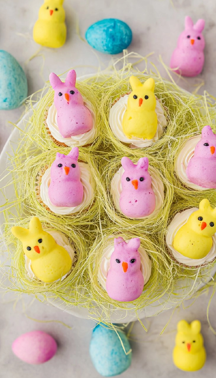 Easter Peep Cupcakes