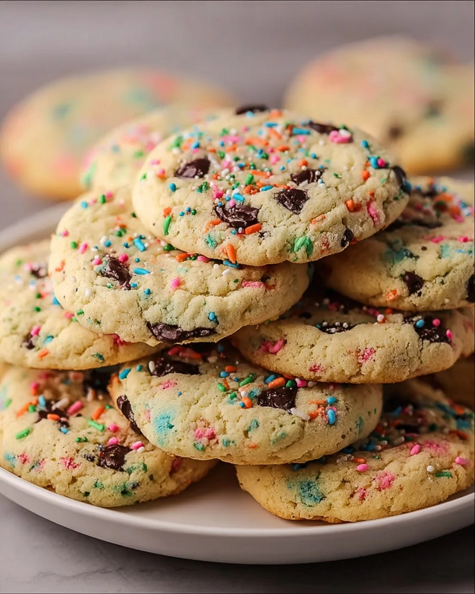 Easy Vegan Funfetti Cake Mix Cookies (Only 4 Ingredients!)