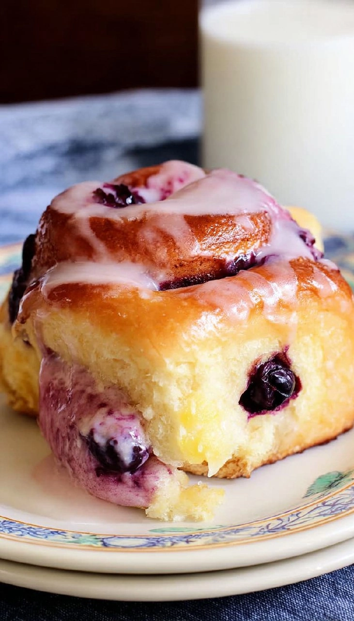 Lemon Blueberry Sweet Rolls