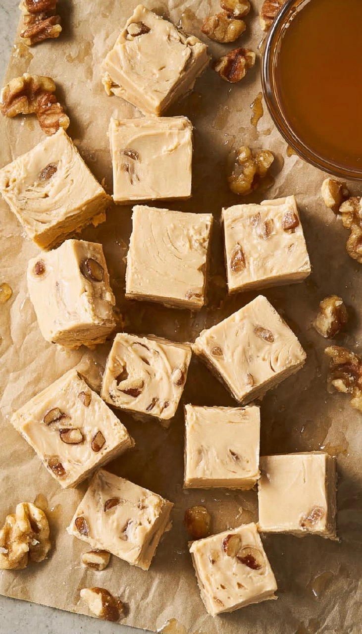 Maple Fudge Made with Real Maple Syrup