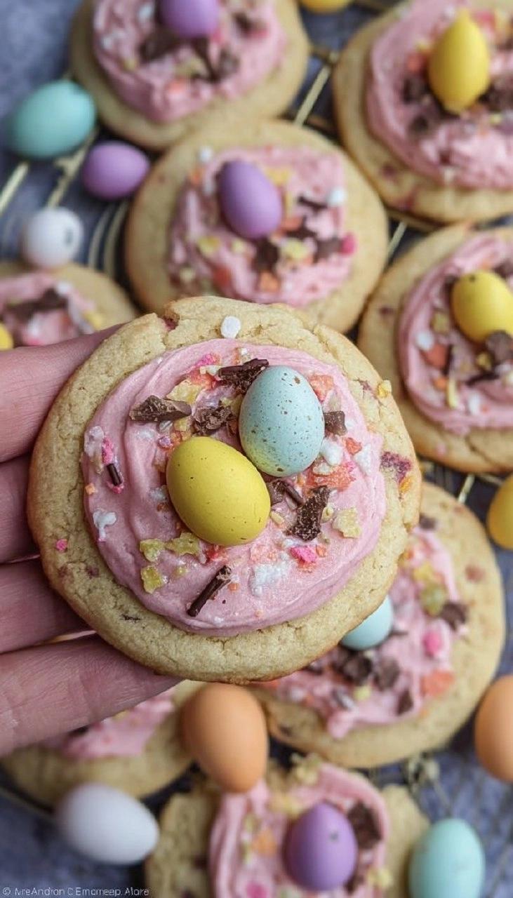 Mini Egg Crumbl Cookies