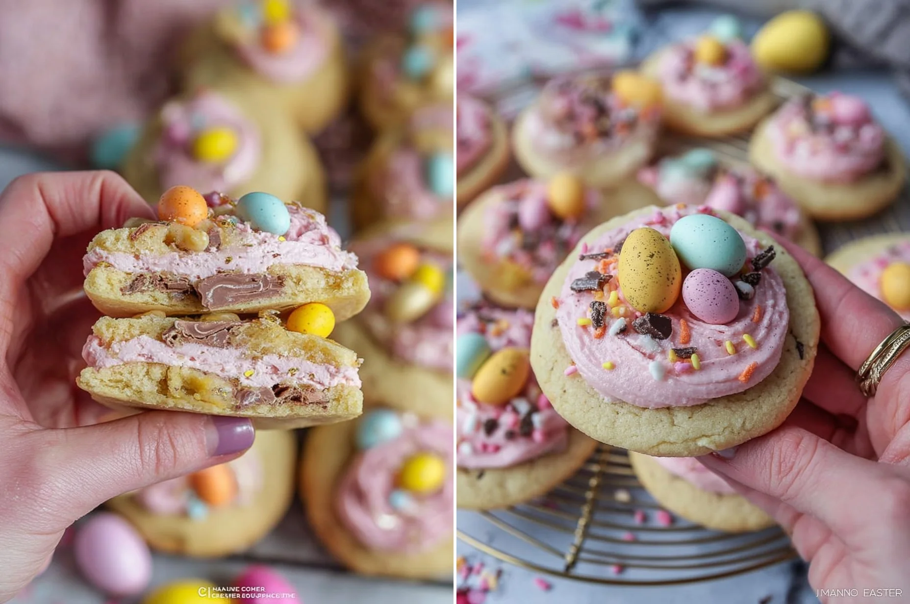 Mini Egg Crumbl Cookies