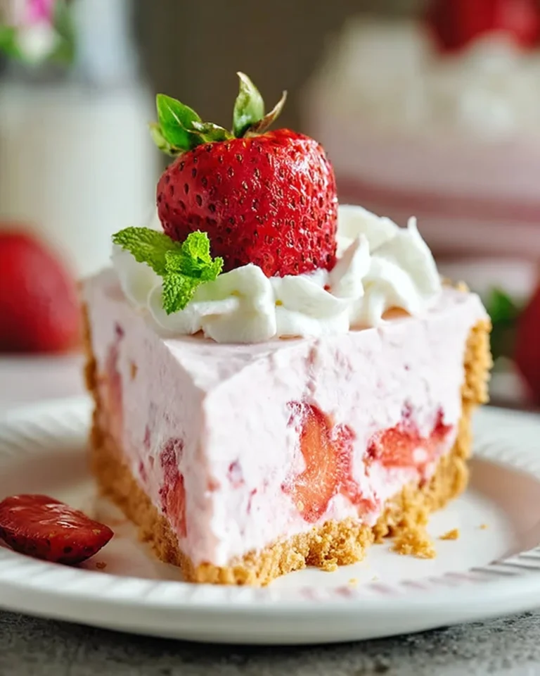 No-Bake-Frozen-Strawberry-Pie-Recipe