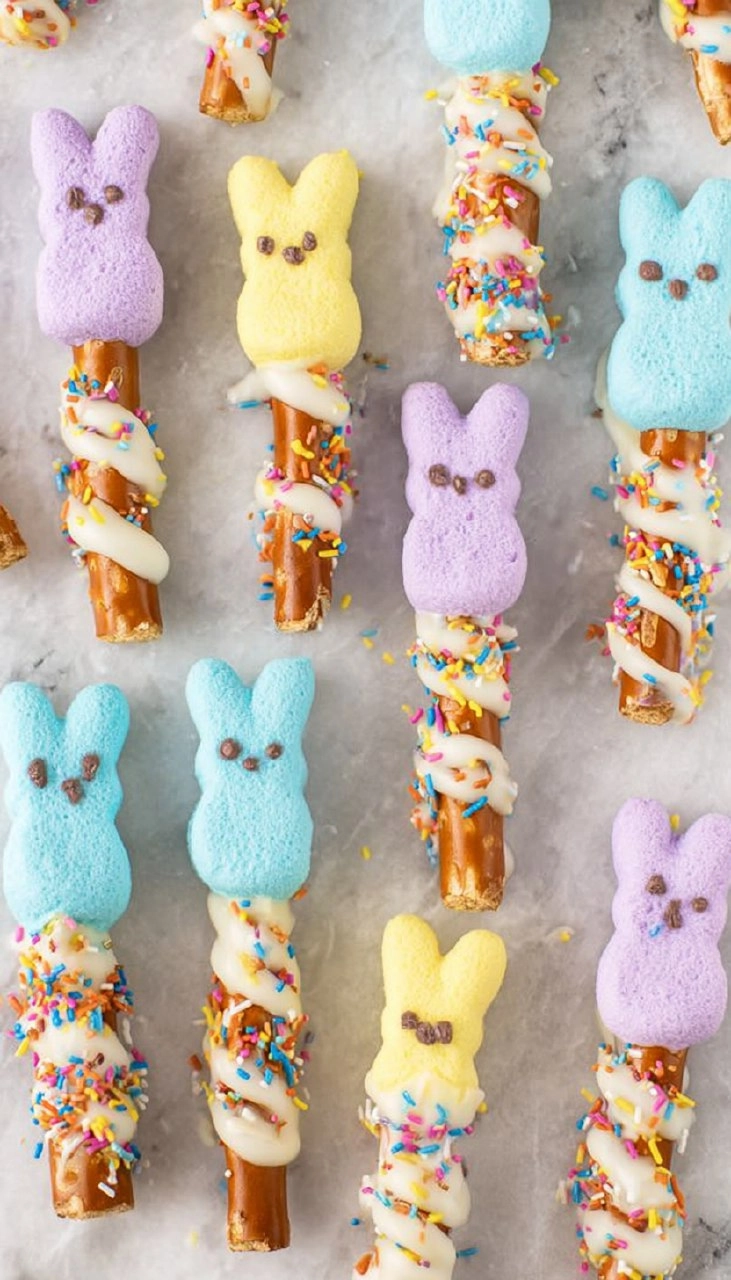 Peeps Pretzel Rods