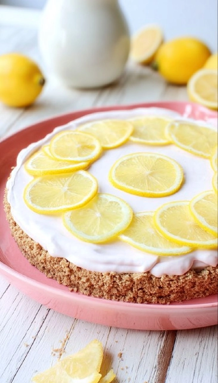 Pink Lemonade No-Bake Pie