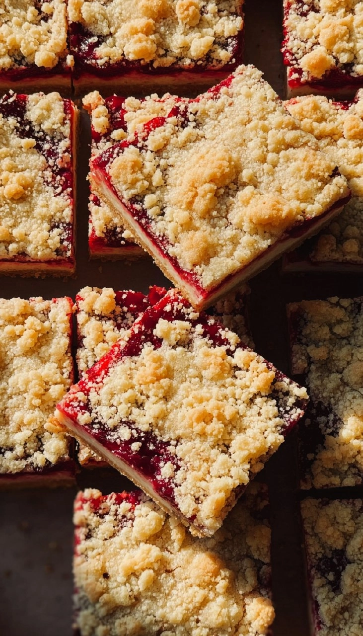 Raspberry Cheesecake Crumble Bars