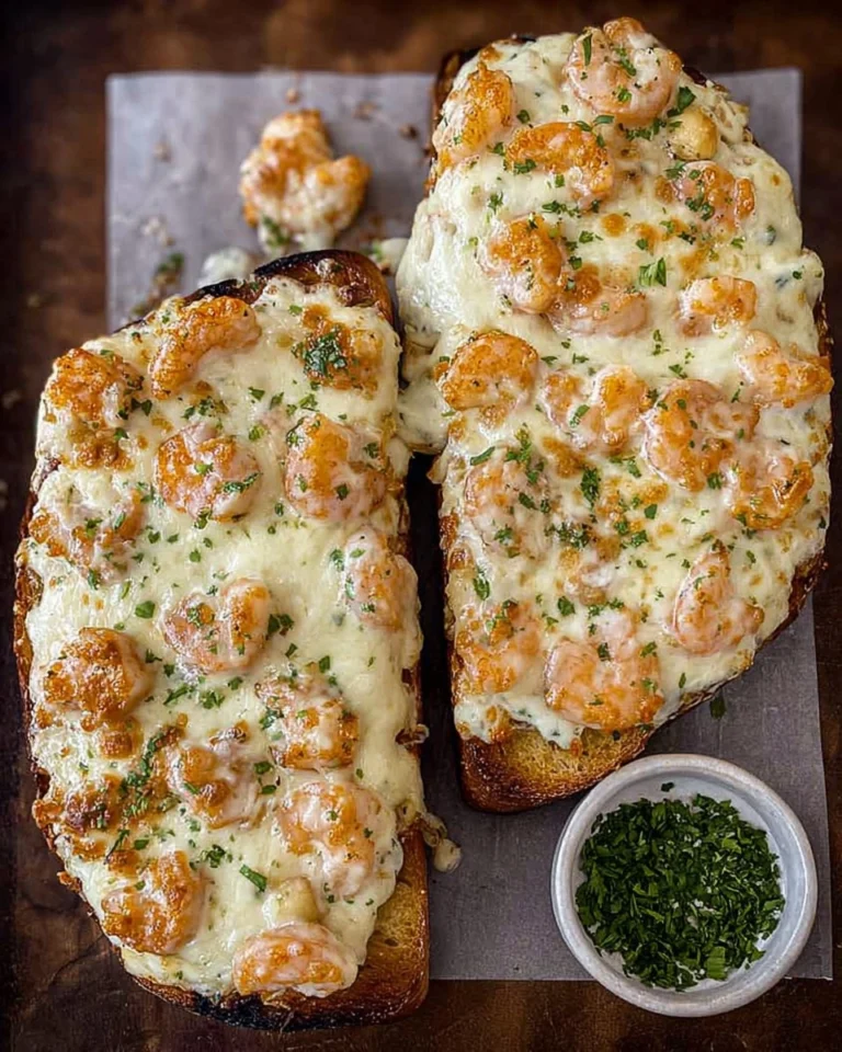 Shrimp-Alfredo-Garlic-Bread-Recipe