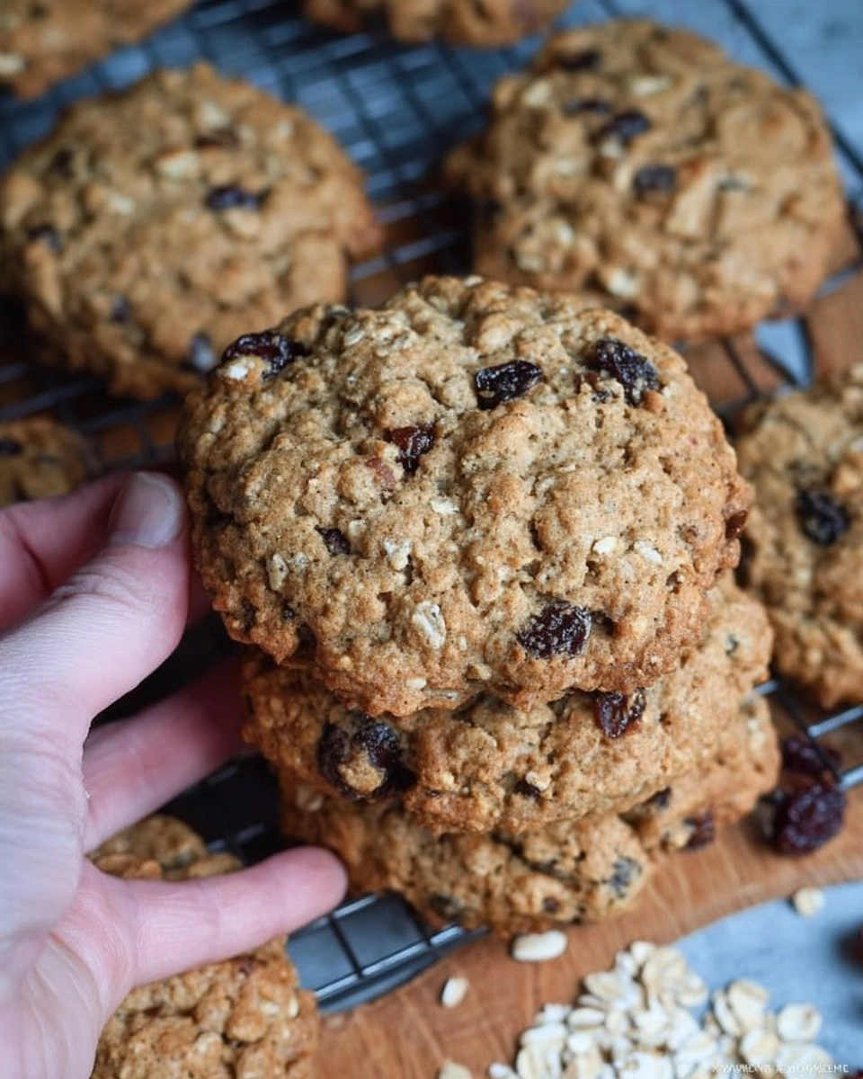 Sourdough Oatmeal Raisin Cookies