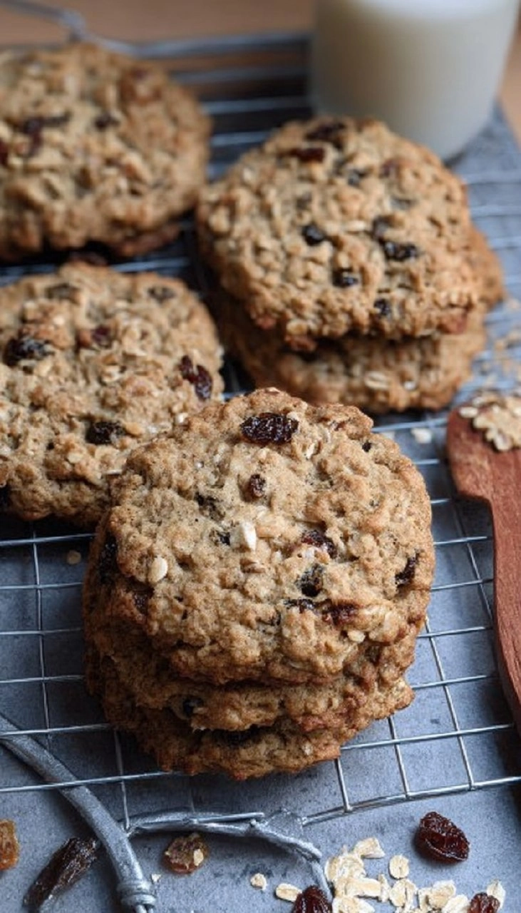 Sourdough Oatmeal Raisin Cookies