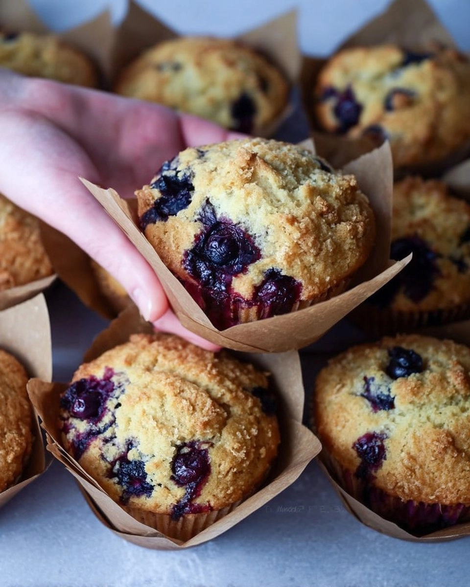Sourdough discard blueberry muffins