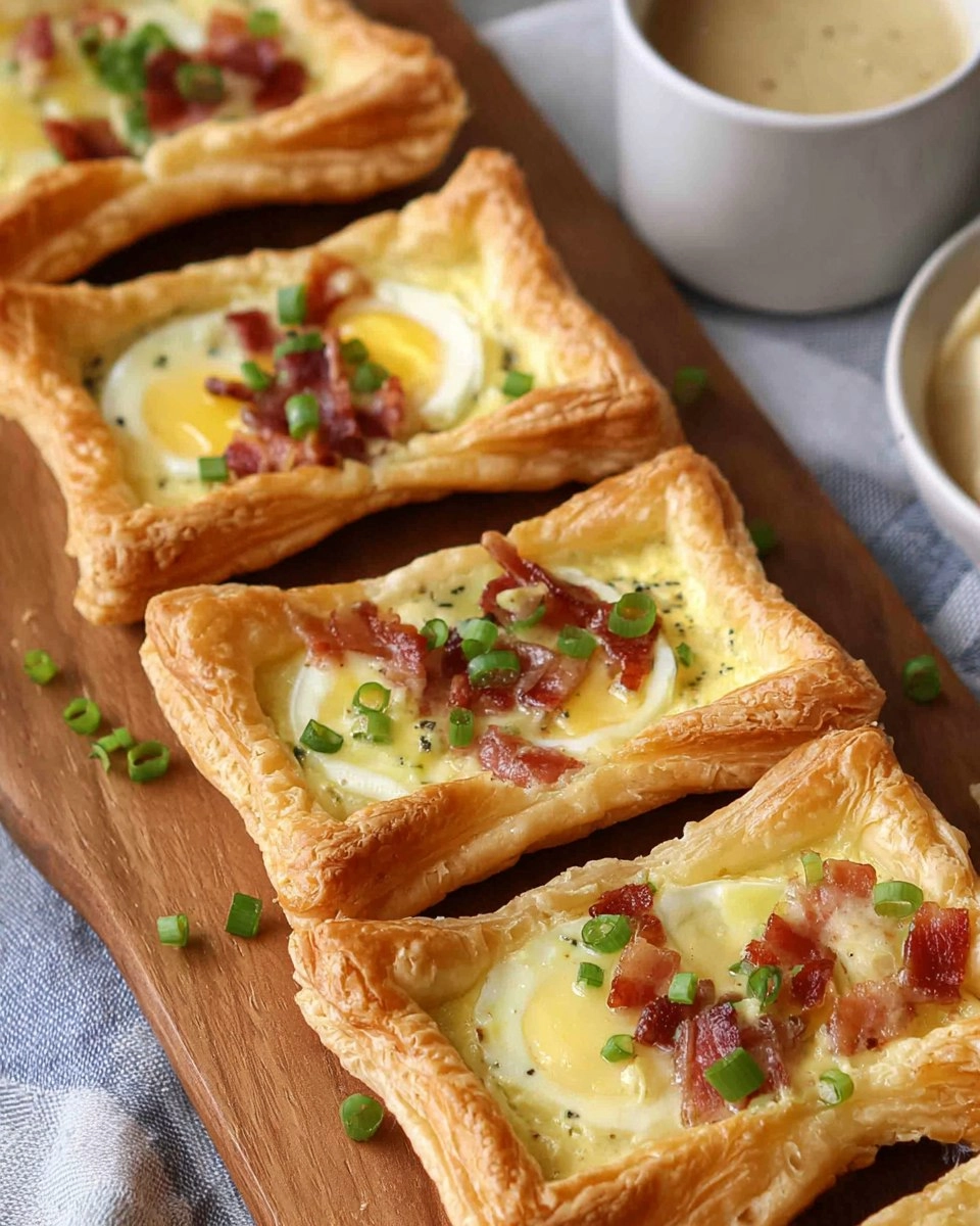 Spring Brunch Puff Pastry Egg Tarts