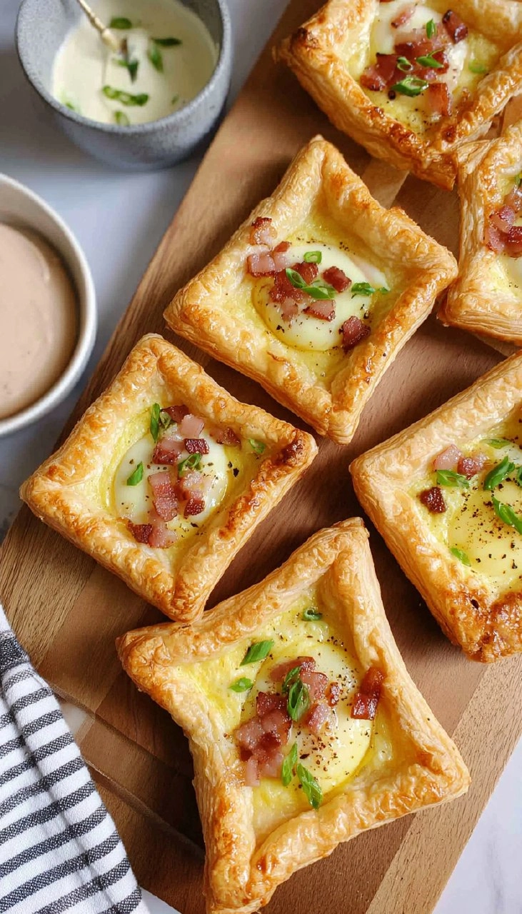 Spring Brunch Puff Pastry Egg Tarts