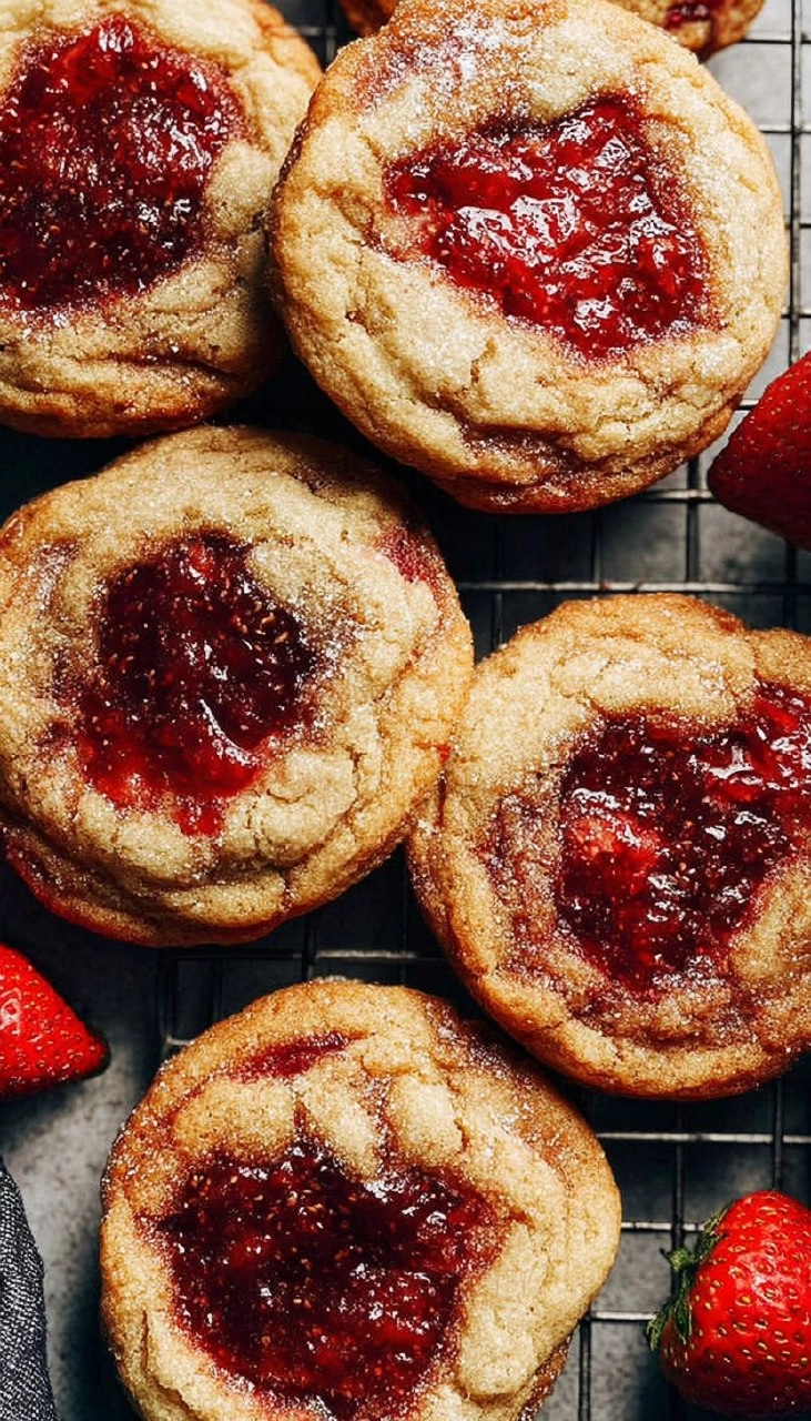 Strawberry Jam Sugar Cookies
