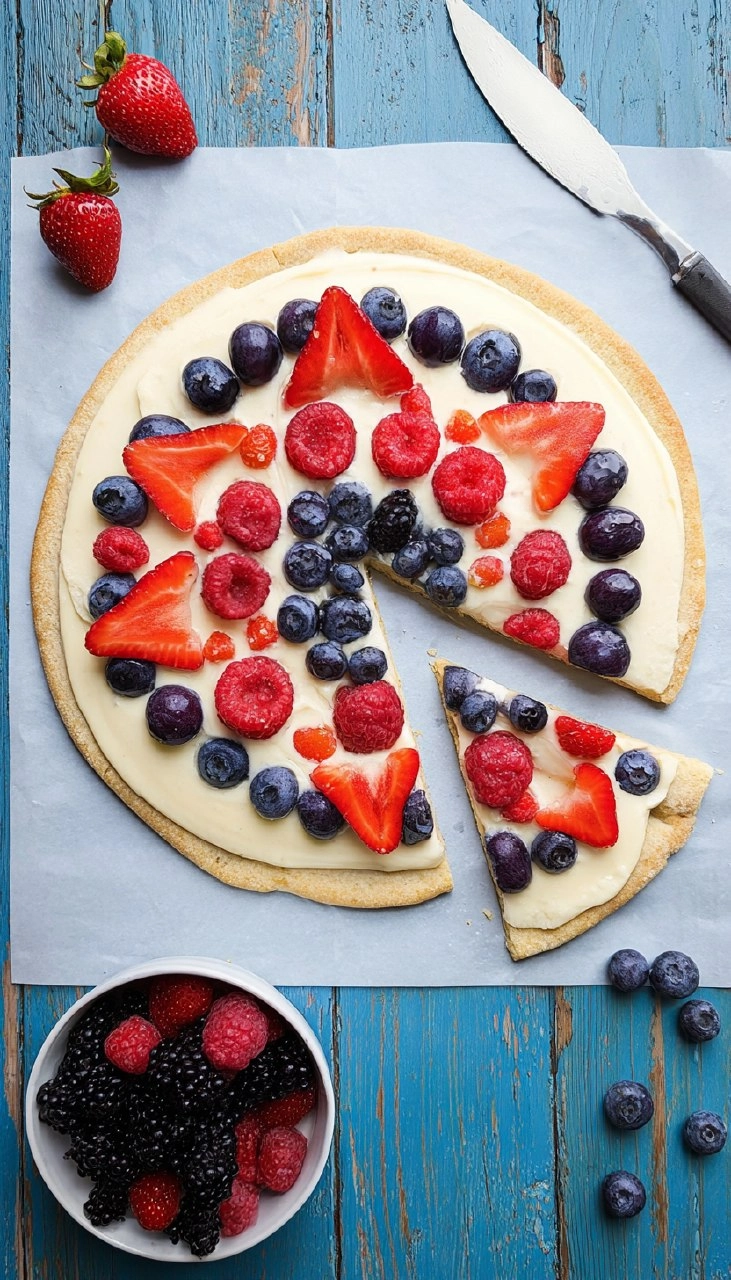 4th of July Fruit Pizza