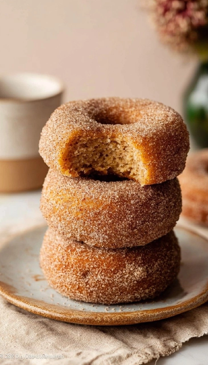 Baked Cinnamon Sugar Donuts