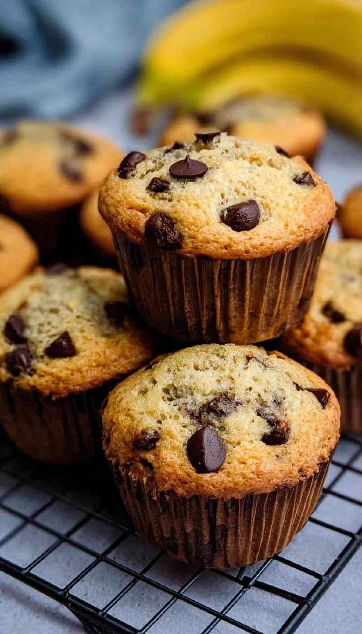 Banana Chocolate Chip Muffins