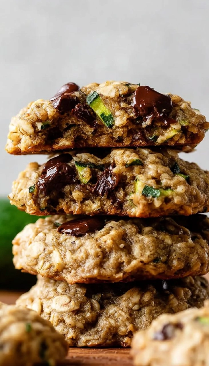 Brown Butter Zucchini Oatmeal Cookies