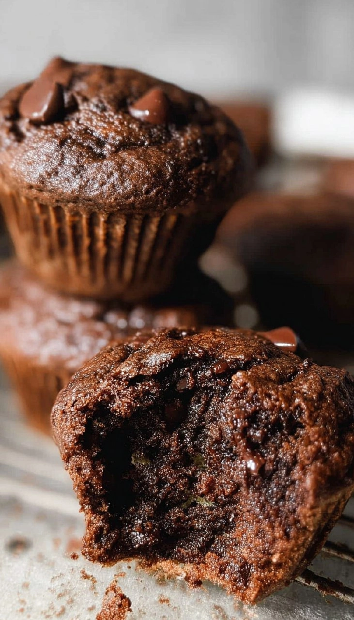 Chocolate Zucchini Muffins