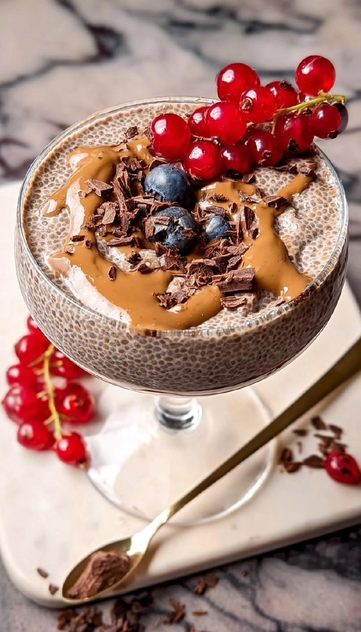 HIGH PROTEIN CHOCOLATE CHIA PUDDING