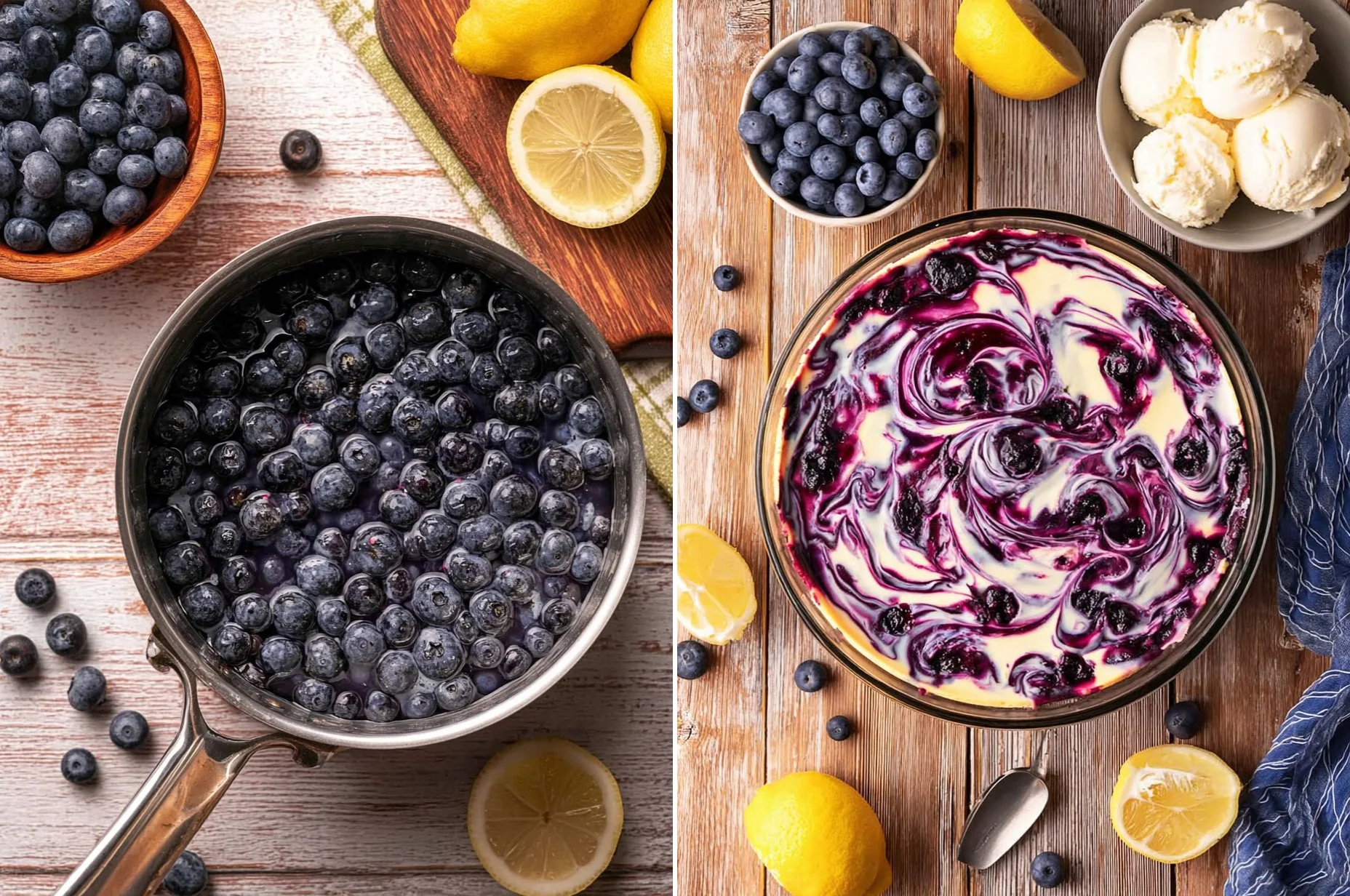 Lemon Blueberry Crumble Cheesecake