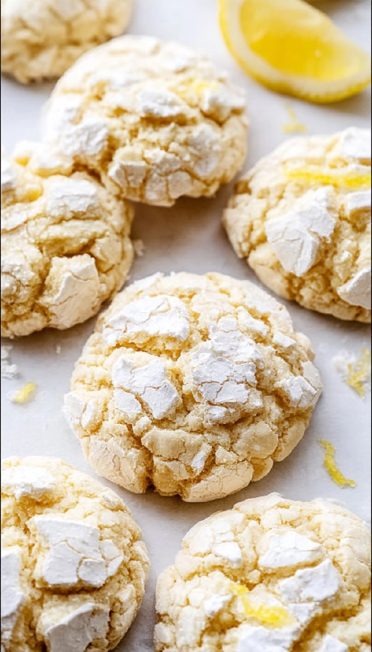 Lemon Crinkle Cookies