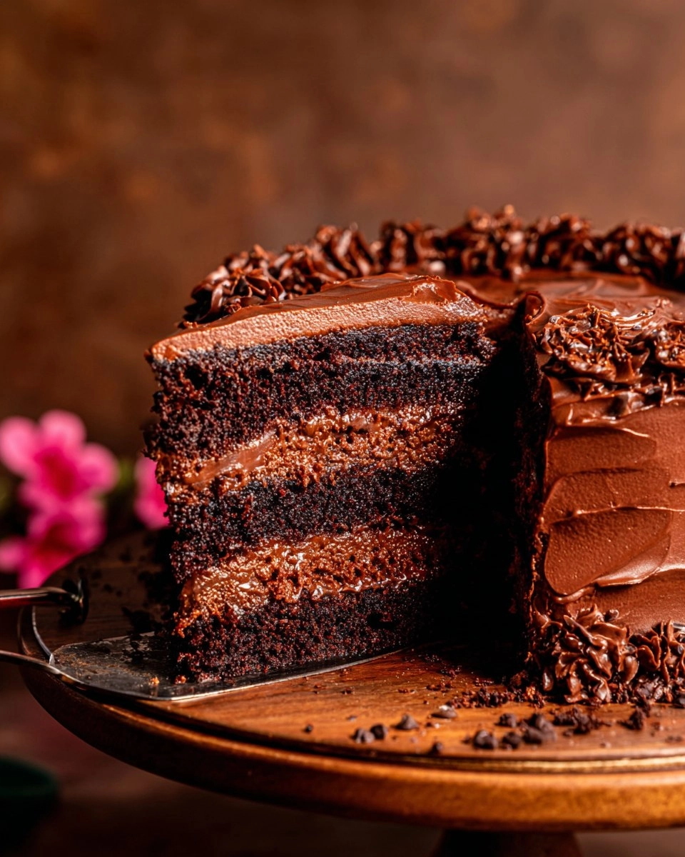 Moist Triple Chocolate Cake