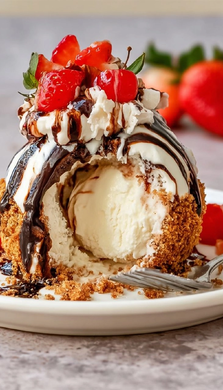 No-Fry Fried Ice Cream