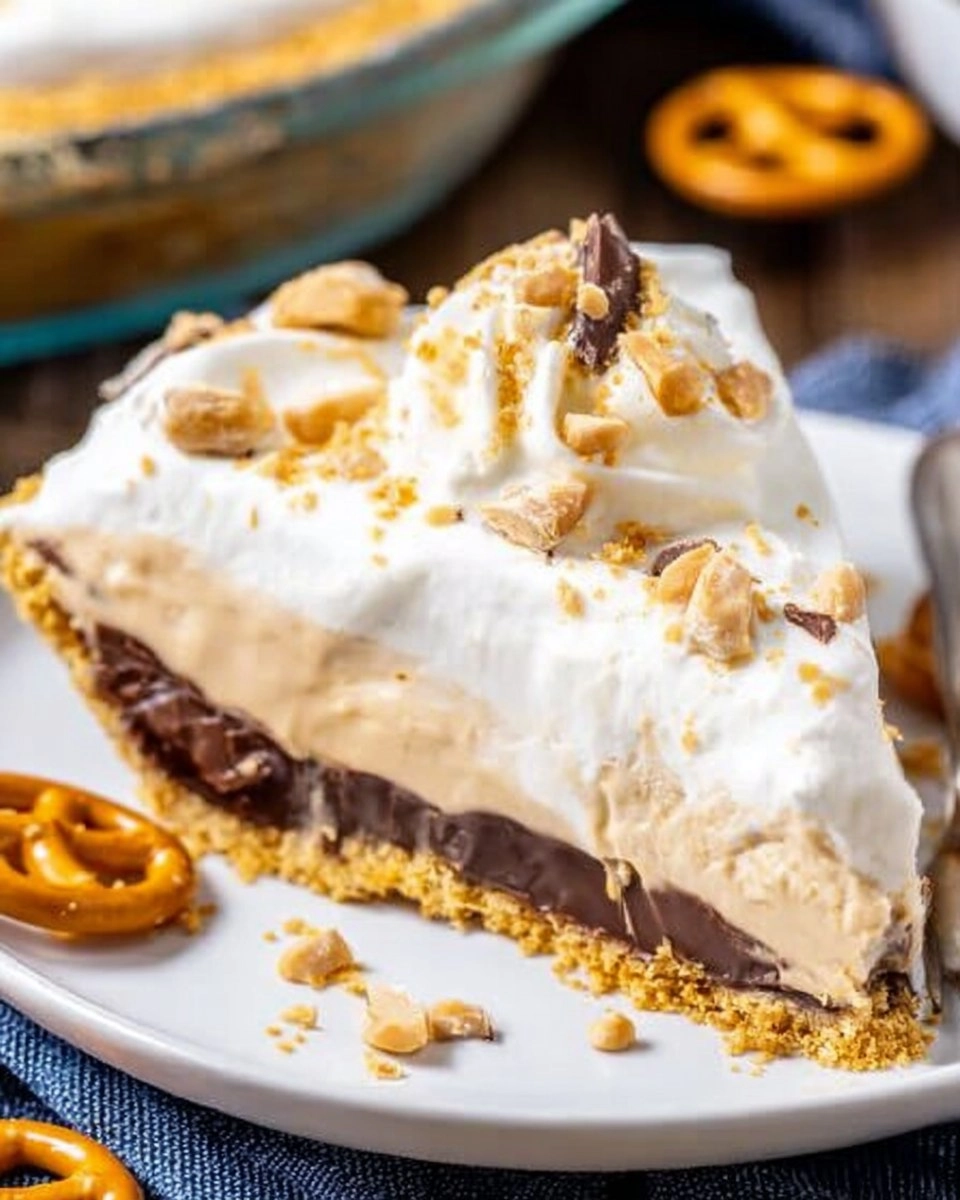 Pretzel Peanut Butter Pudding Pie