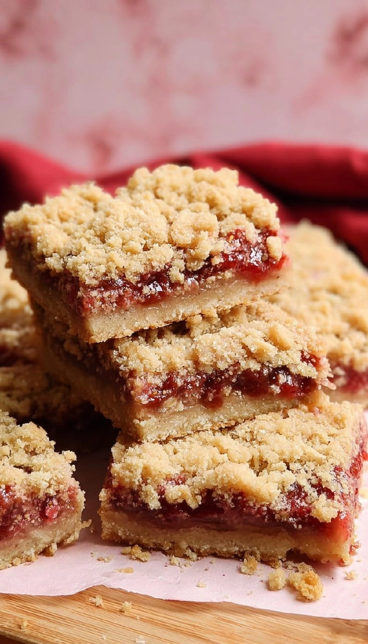 Strawberry Crisp Bars