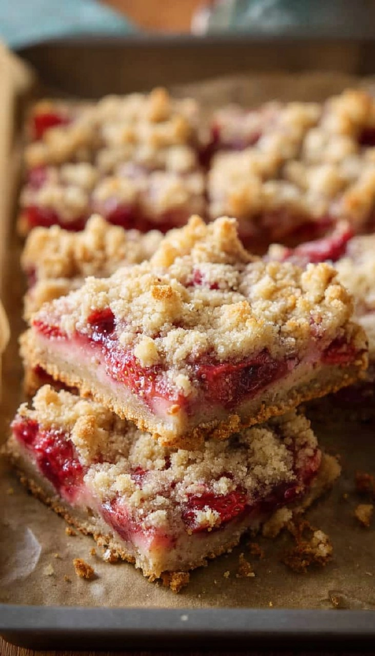 Strawberry Rhubarb Crumb Bars 5 Strawberry Rhubarb Crumb Bars