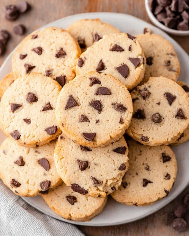 Sugar-Free-Chocolate-Chip-Shortbread-Cookies-Recipe