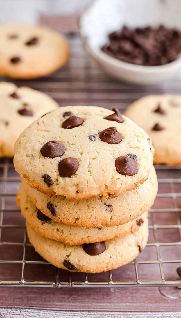 Sugar-Free Chocolate Chip Shortbread Cookies