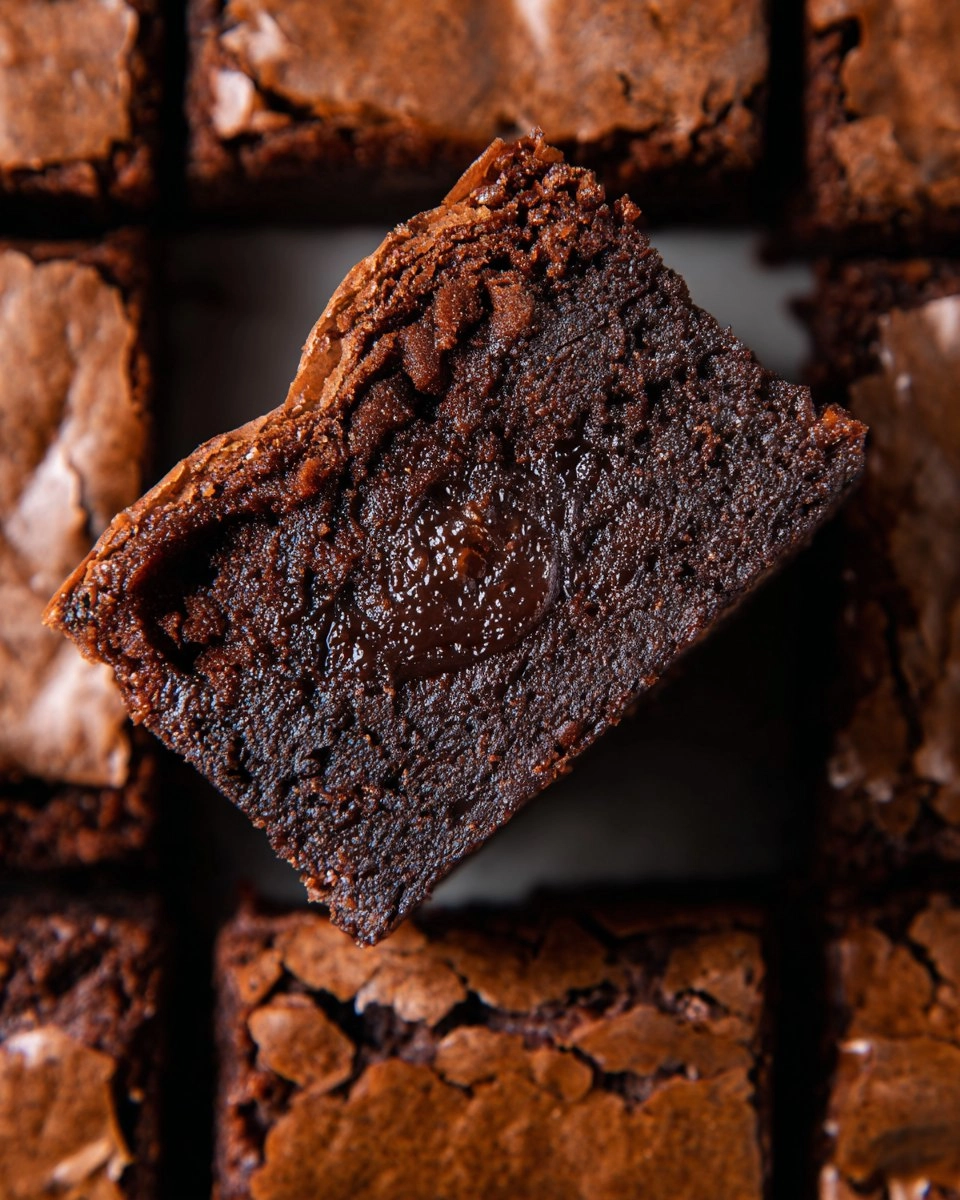 Thick Fudgy Brownies with a Shiny Crackly Top