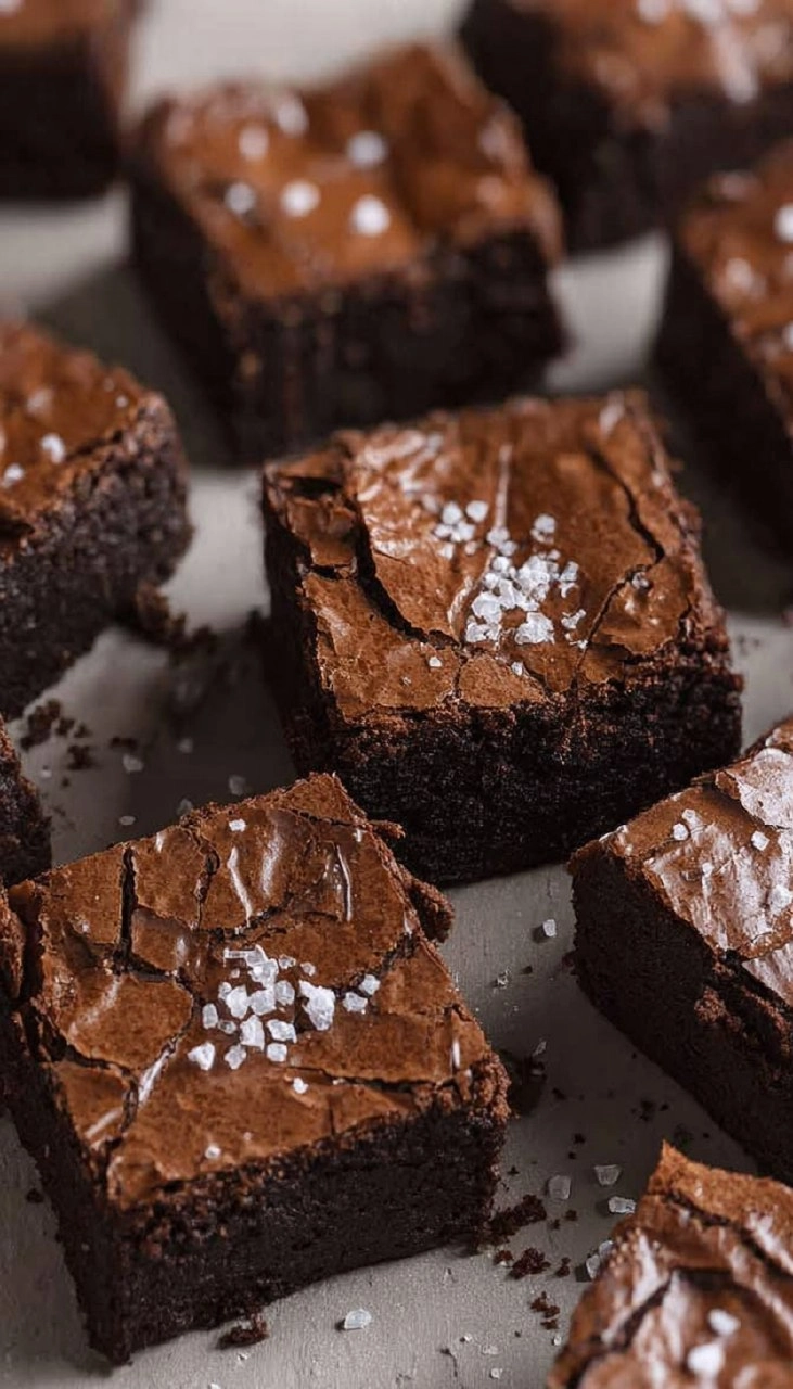 Thick Fudgy Brownies with a Shiny Crackly Top