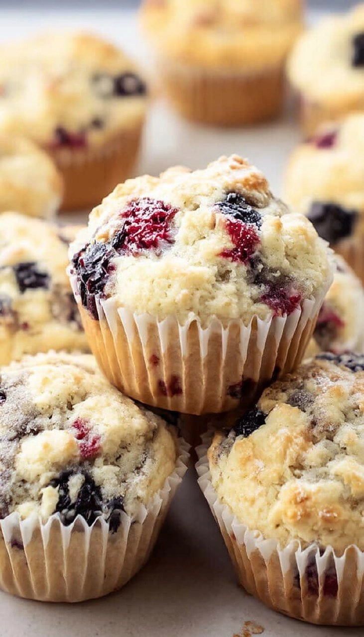 Triple Berry Muffins