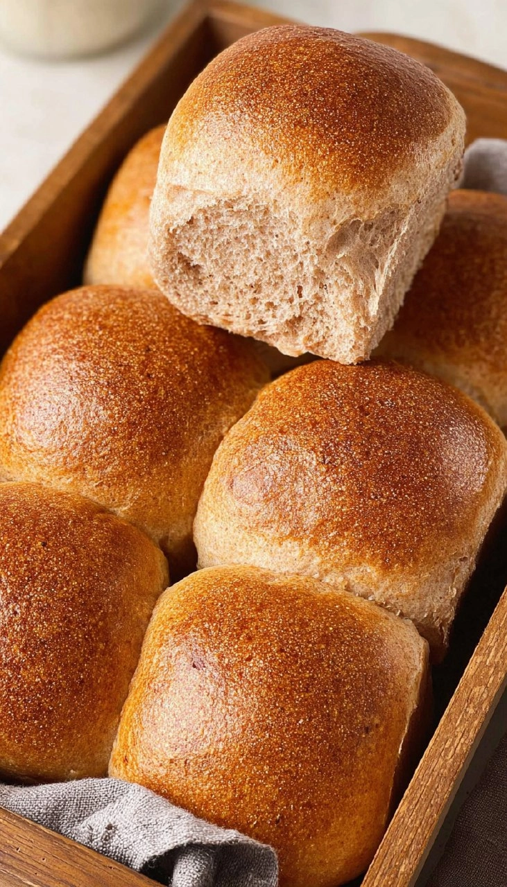 Whole Wheat Sourdough Rolls